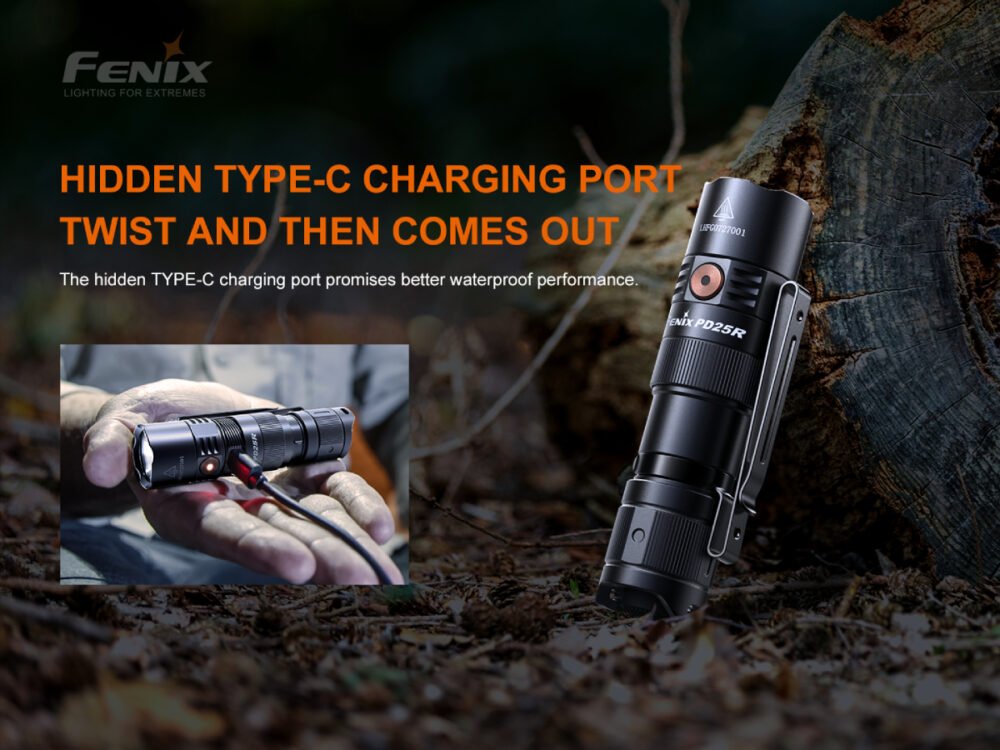 LED Rechargeable EDC flashlight Fenix PD25R