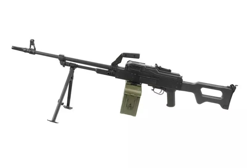 A a K PKM Machine Gun - Black