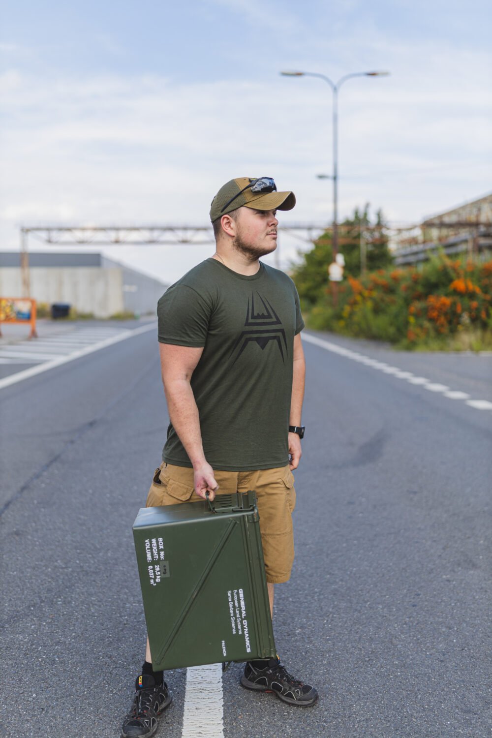 T-Shirt ANAREUS Spider logo - OD