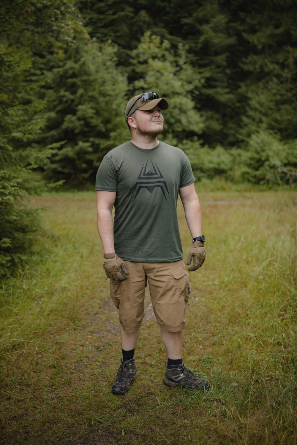 T-Shirt ANAREUS Spider logo - OD