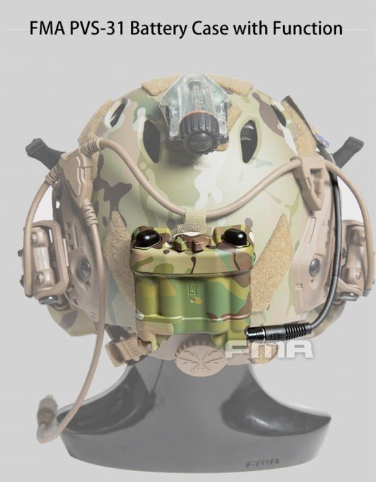 FMA PVS-31 Functional NVG Battery Case with IR Beacon - MC