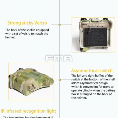 FMA PVS-31 Functional NVG Battery Case with IR Beacon - MC