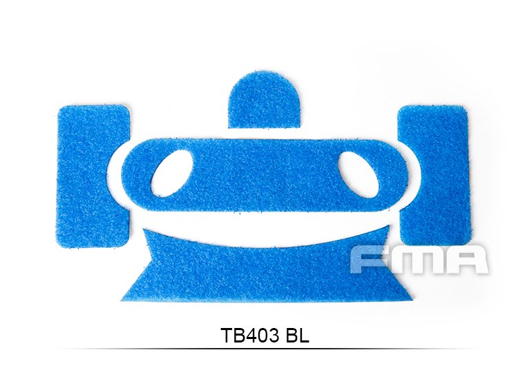 FMA Adhesive VELCRO Panels on Helmet, type PJ - Blue