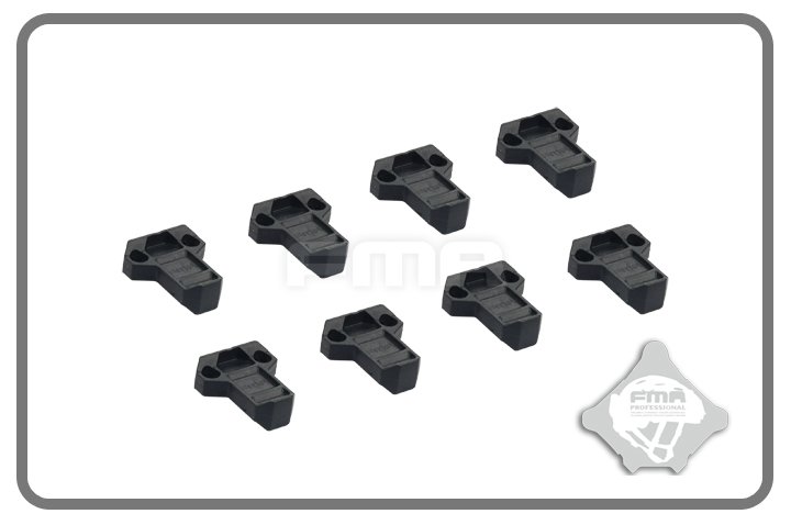 FMA Enlarged Magazine Pouch Pull Tabs, 8 pcs - Black