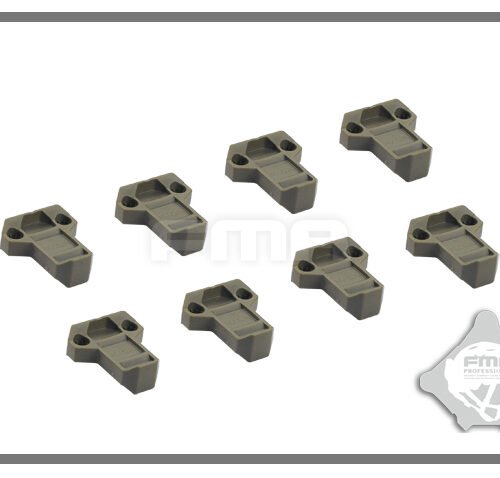 FMA Enlarged Magazine Pouch Pull Tabs, 8 pcs - Green