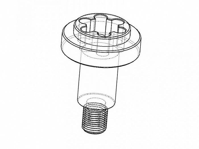 CNC screw for AK fire selector - A