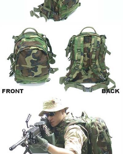 3-Day Assault Pack - Woodland Camouflage
