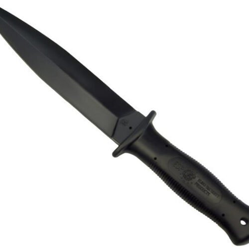 4338 ESP Plastic Training Knife, Pointed Tip (Hard) - Black