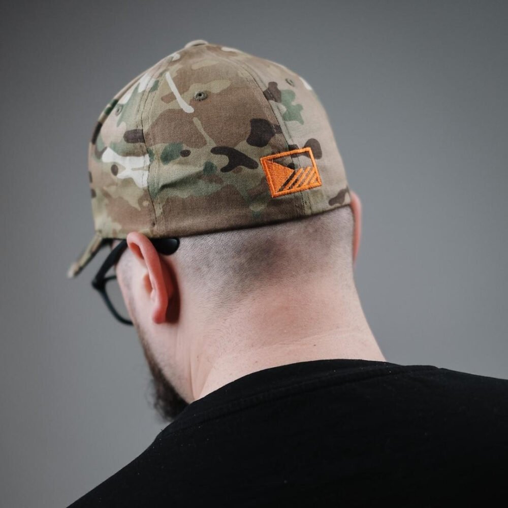 FLEXFIT Cap ANAREUS Spider logo orange - Multicam(R)