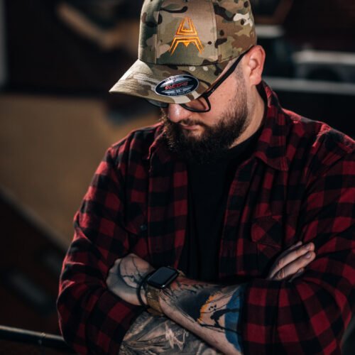 FLEXFIT Cap ANAREUS Spider logo orange - Multicam(R)