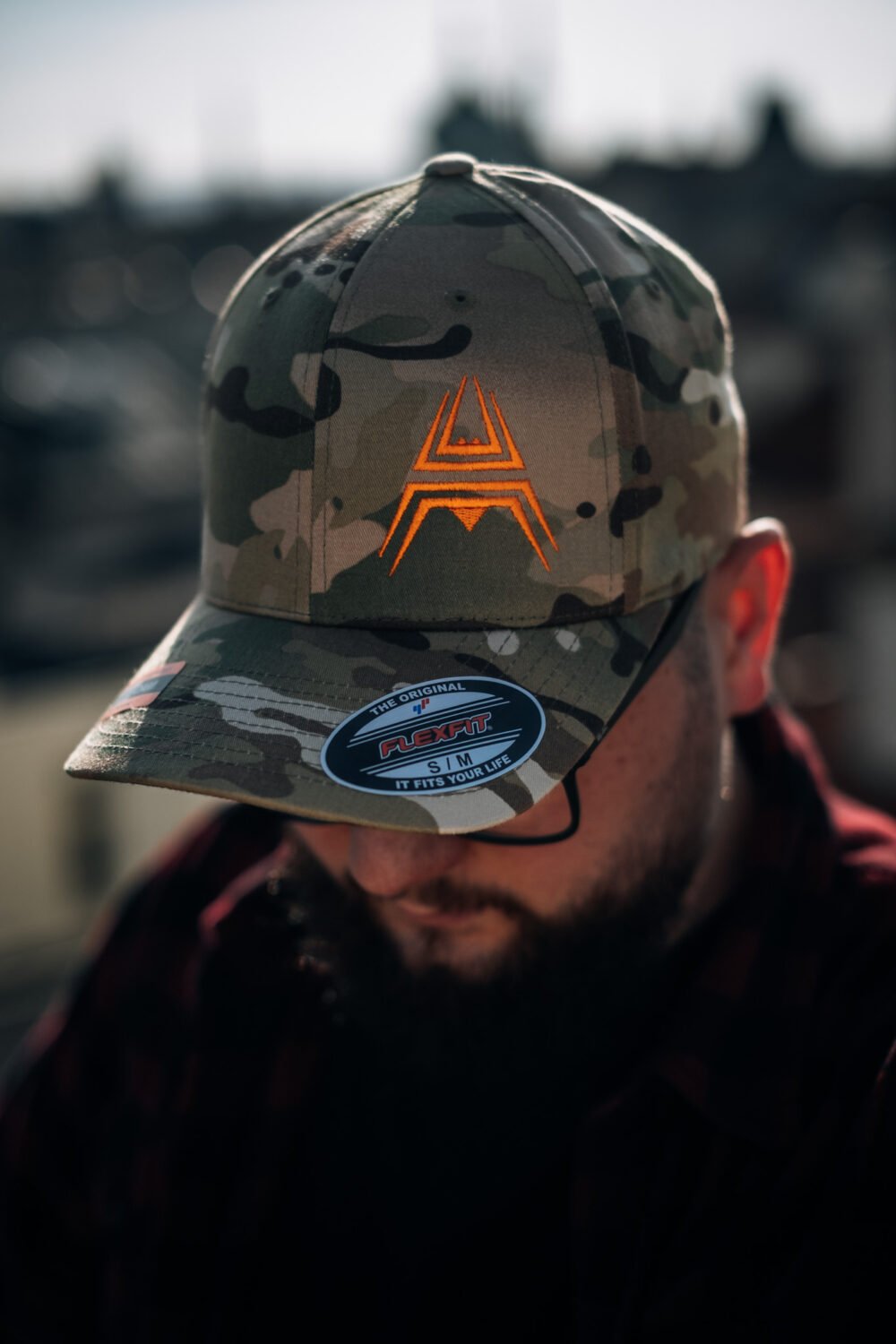 FLEXFIT Cap ANAREUS Spider logo orange - Multicam(R)