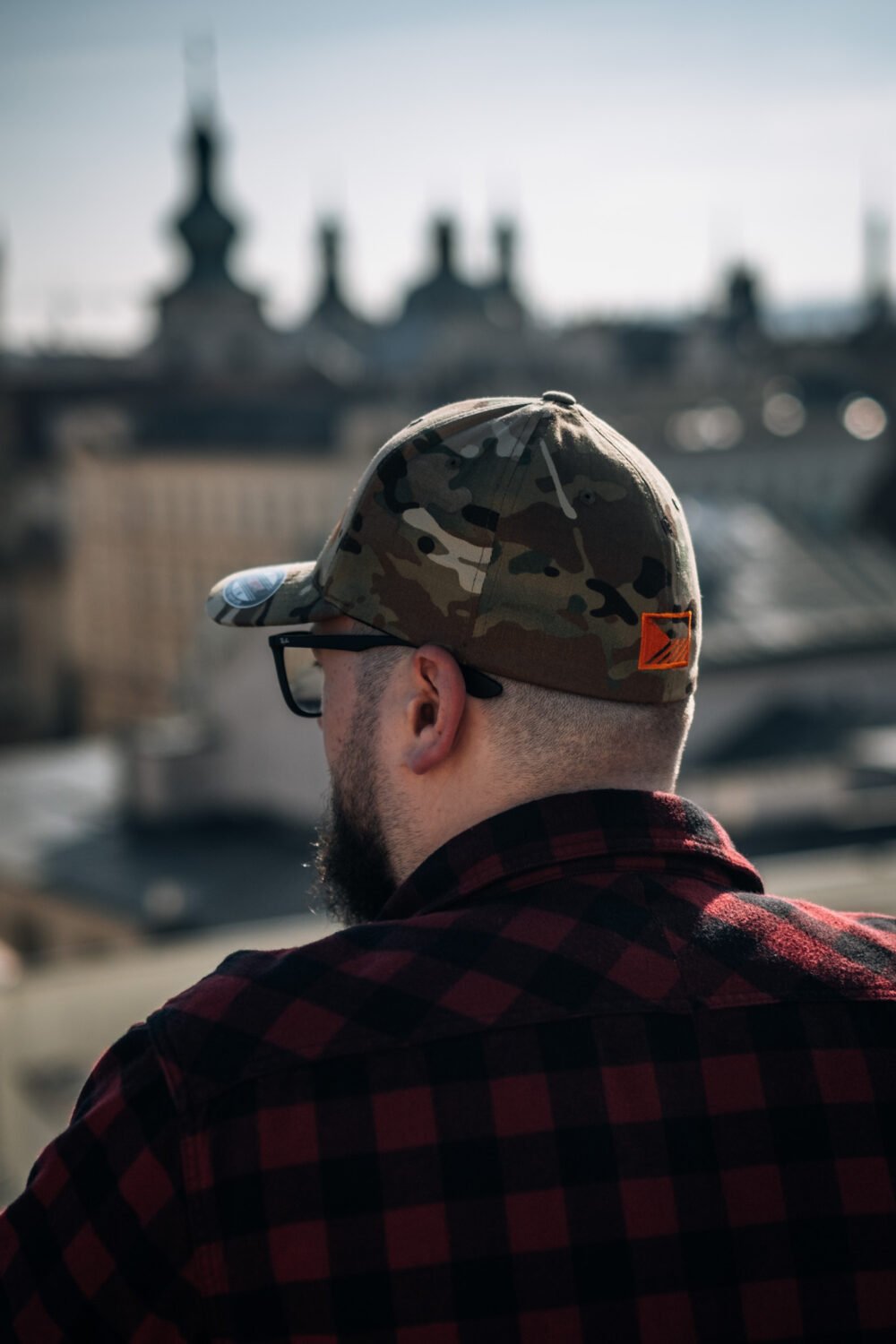 FLEXFIT Cap ANAREUS Spider logo orange - Multicam(R)