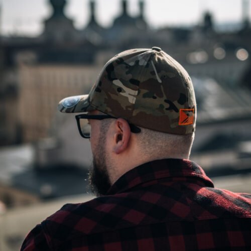 FLEXFIT Cap ANAREUS Spider logo orange - Multicam(R)