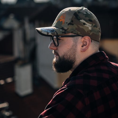 FLEXFIT Cap ANAREUS Spider logo orange - Multicam(R)