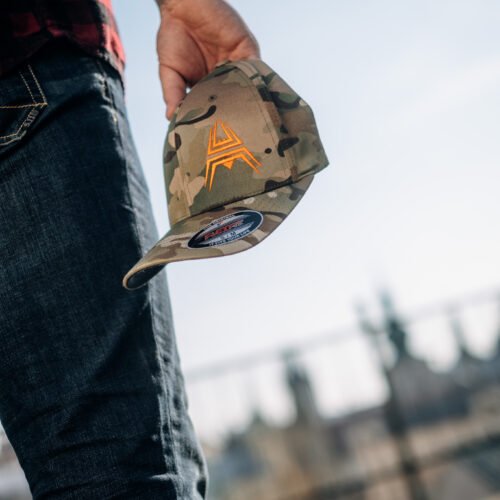 FLEXFIT Cap ANAREUS Spider logo orange - Multicam(R)