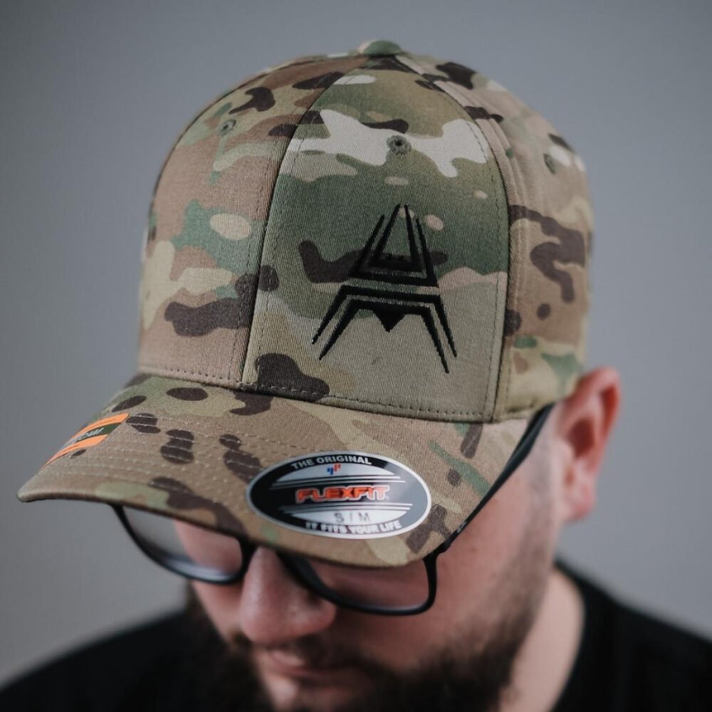 FLEXFIT Cap ANAREUS Spider logo black - Multicam(R)