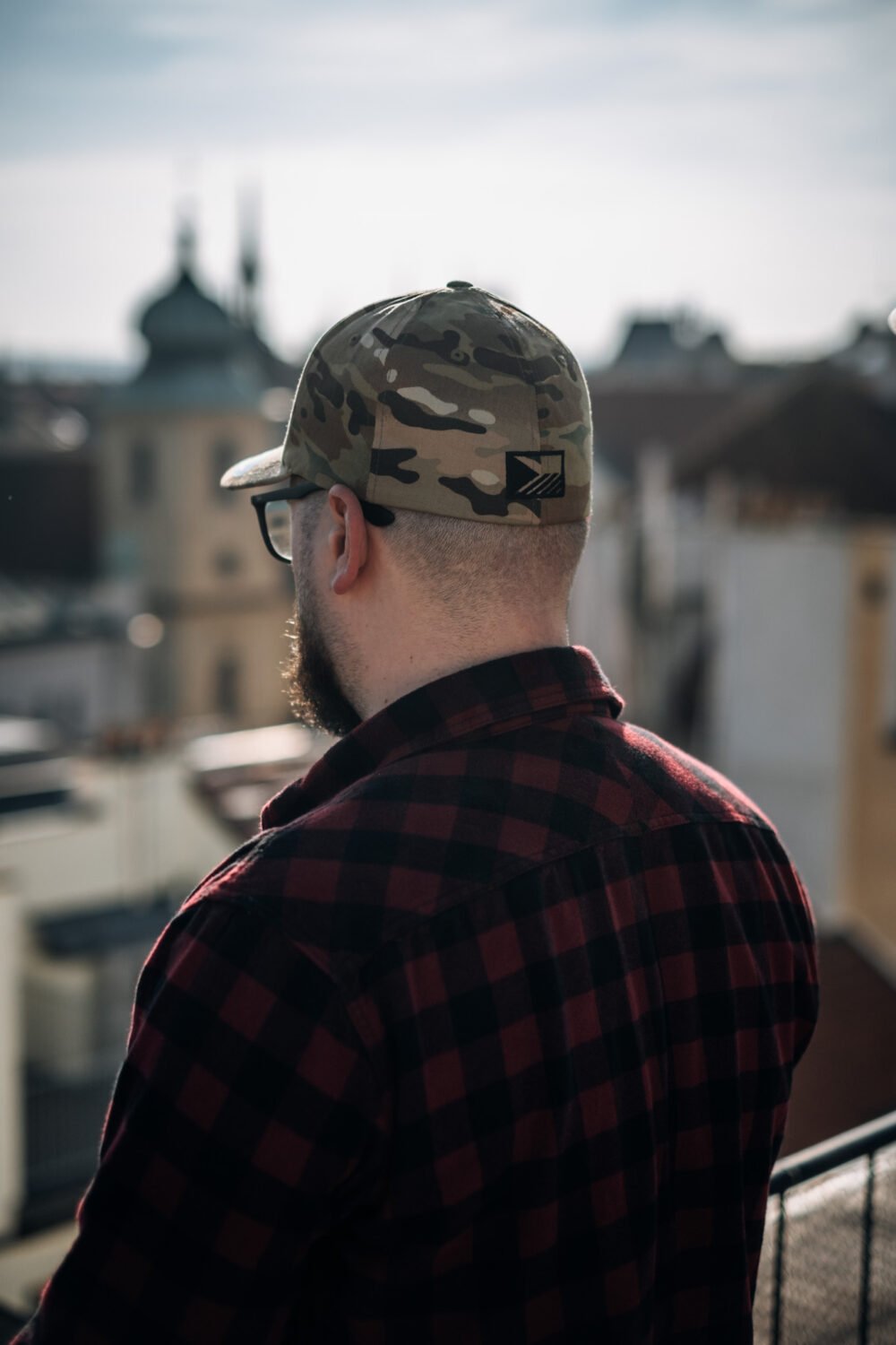 FLEXFIT Cap ANAREUS Spider logo black - Multicam(R)