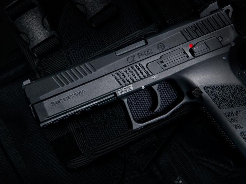 ASG CZ P-09 GBB Pistol with Metal Slide, Hard Case - Black