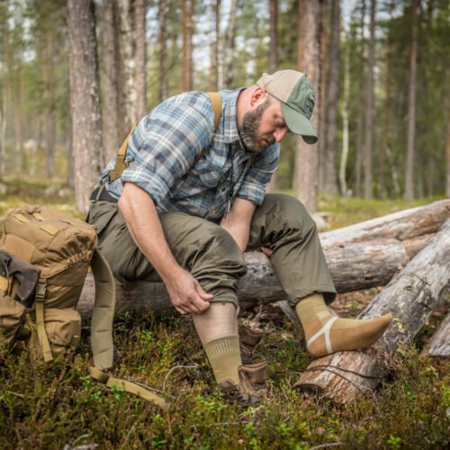 HELIKON MERINO Socks - Green/Coyote