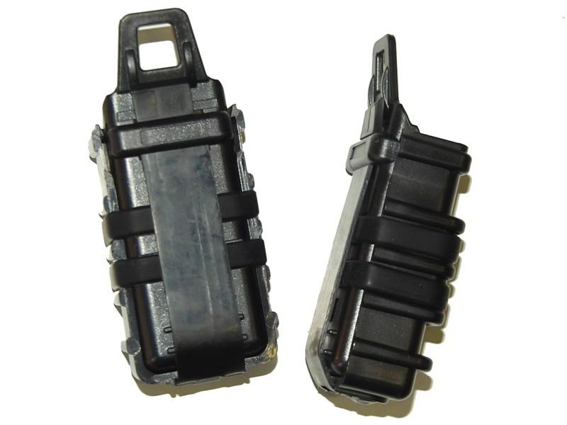FMA Plastic MOLLE FastMag Pouch for MP7 Magazines, 2 pcs - Black