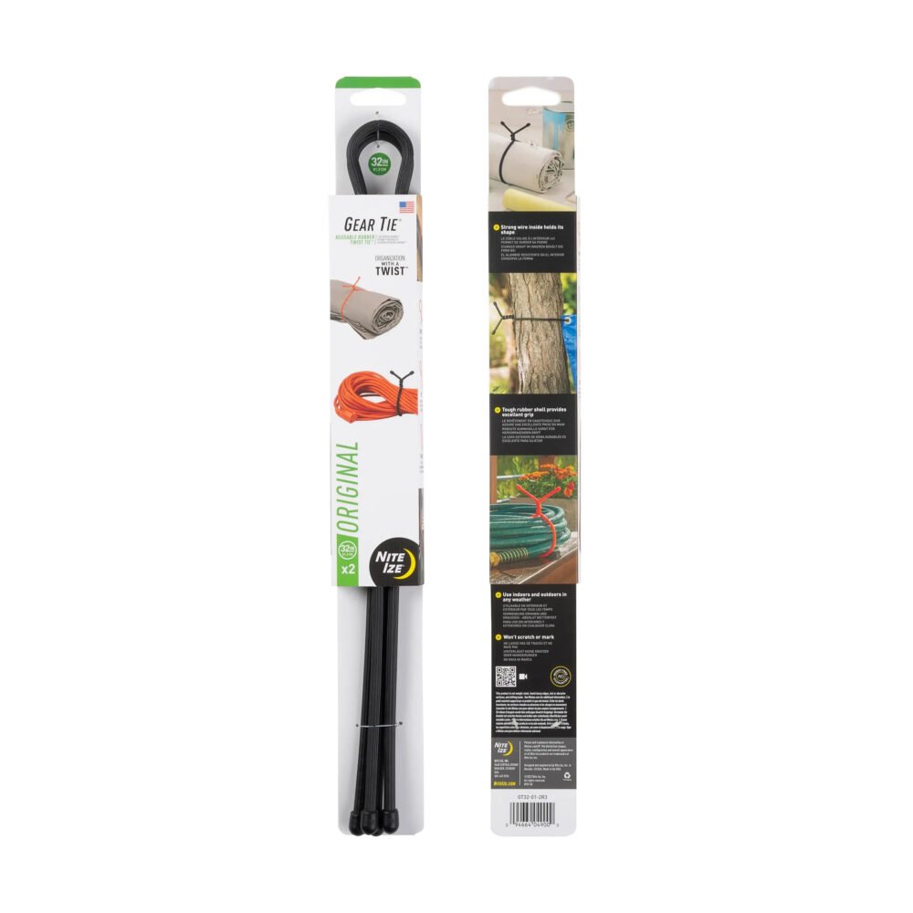 GEAR TIE(R) TWIST TIE, black - length 32"