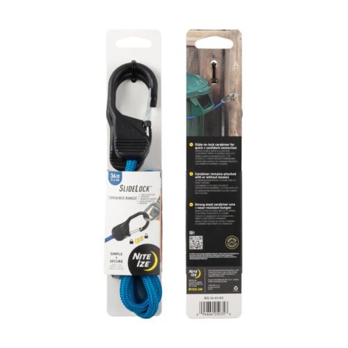 44304 SlideLock(R) Carabiner Bungee- blue