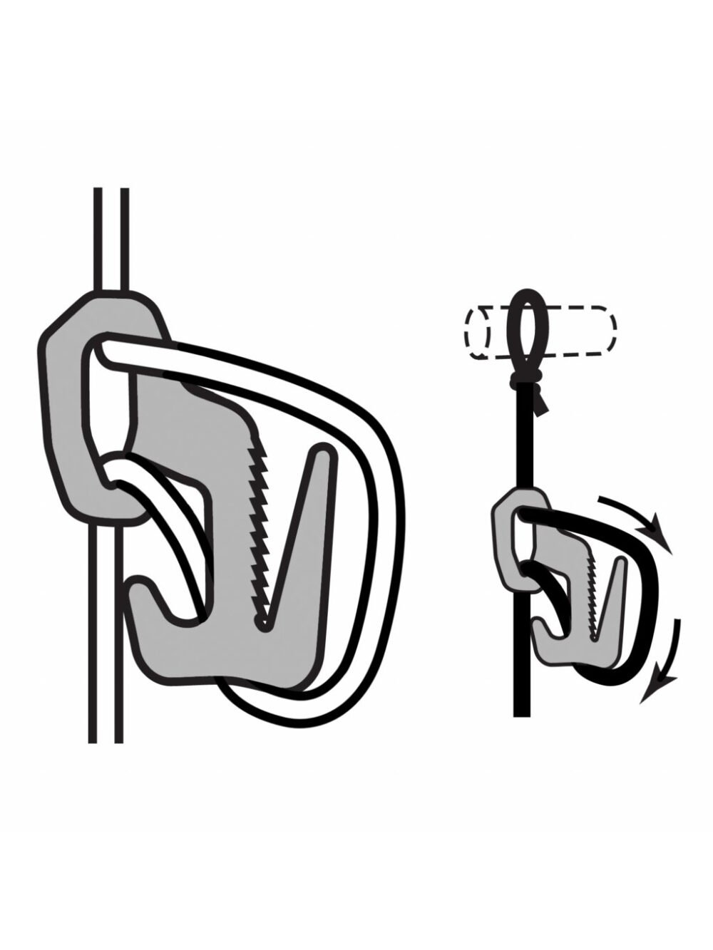 Figure 9(R) Rope Tightener, silver - small