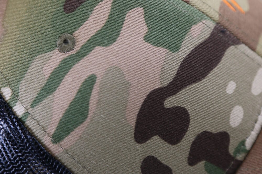 Retro Trucker Cap ANAREUS Spider logo orange - Multicam(R)