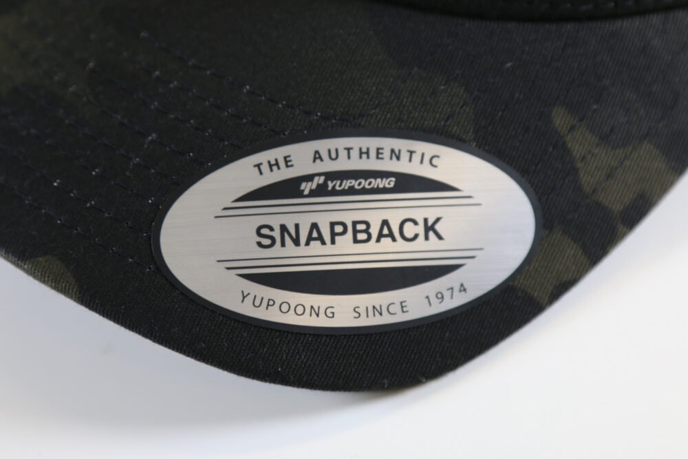 Retro Trucker Cap ANAREUS Spider logo yellow - Multicam BLACK(R)