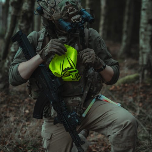 ANAREUS dead rag with velcro - yellow