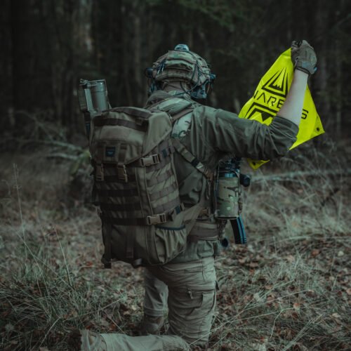 ANAREUS dead rag with velcro - yellow