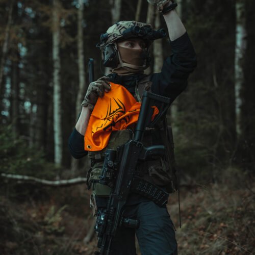 ANAREUS dead rag with velcro - orange