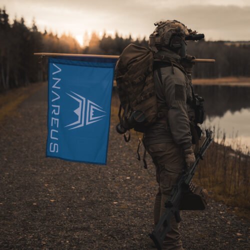 ANAREUS Game Mode Flag 60x90 cm - Blue