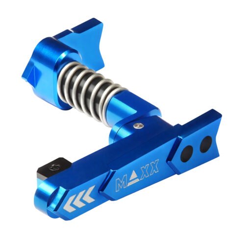 CNC Aluminum Advanced Magazine Release Style A for M4/M16 - Blue