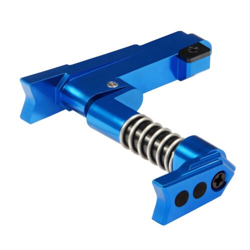 CNC Aluminum Advanced Magazine Release Style A for M4/M16 - Blue