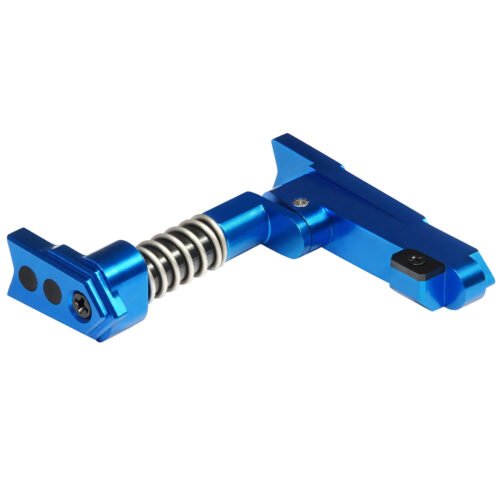 CNC Aluminum Advanced Magazine Release Style A for M4/M16 - Blue
