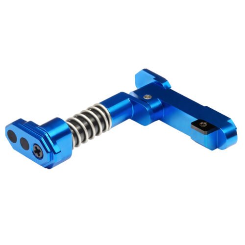 CNC Aluminum Advanced Magazine Release Style B for M4/M16 - Blue