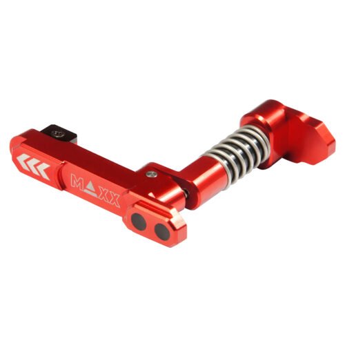 CNC Aluminum Advanced Magazine Release Style B for M4/M16 - Red
