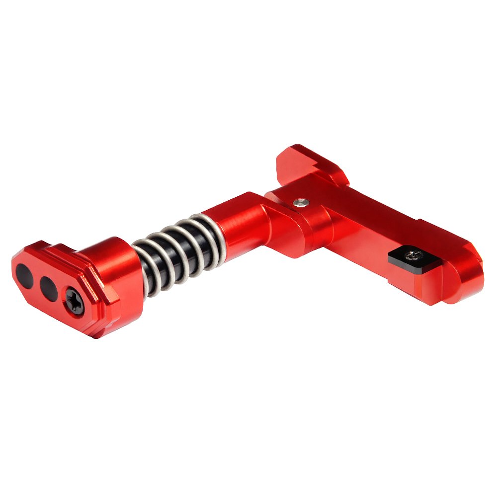 CNC Aluminum Advanced Magazine Release Style B for M4/M16 - Red