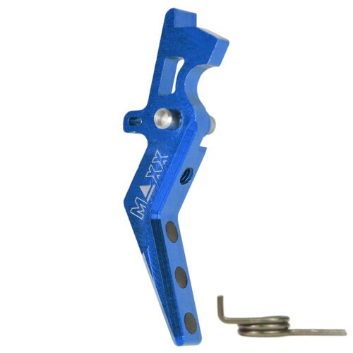CNC Aluminum Advanced Trigger (Style A) (Blue) for M16 AEG Series