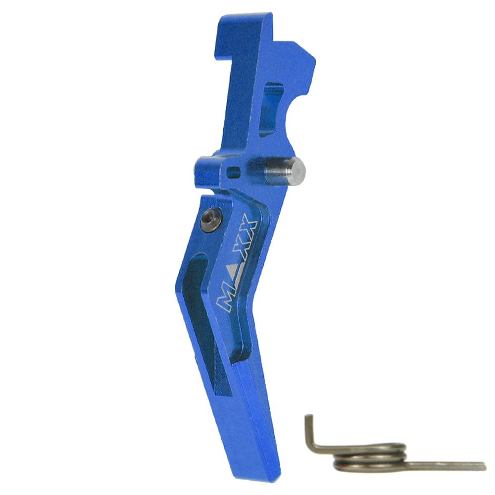 CNC Aluminum Advanced Trigger (Style A) (Blue) for M16 AEG Series