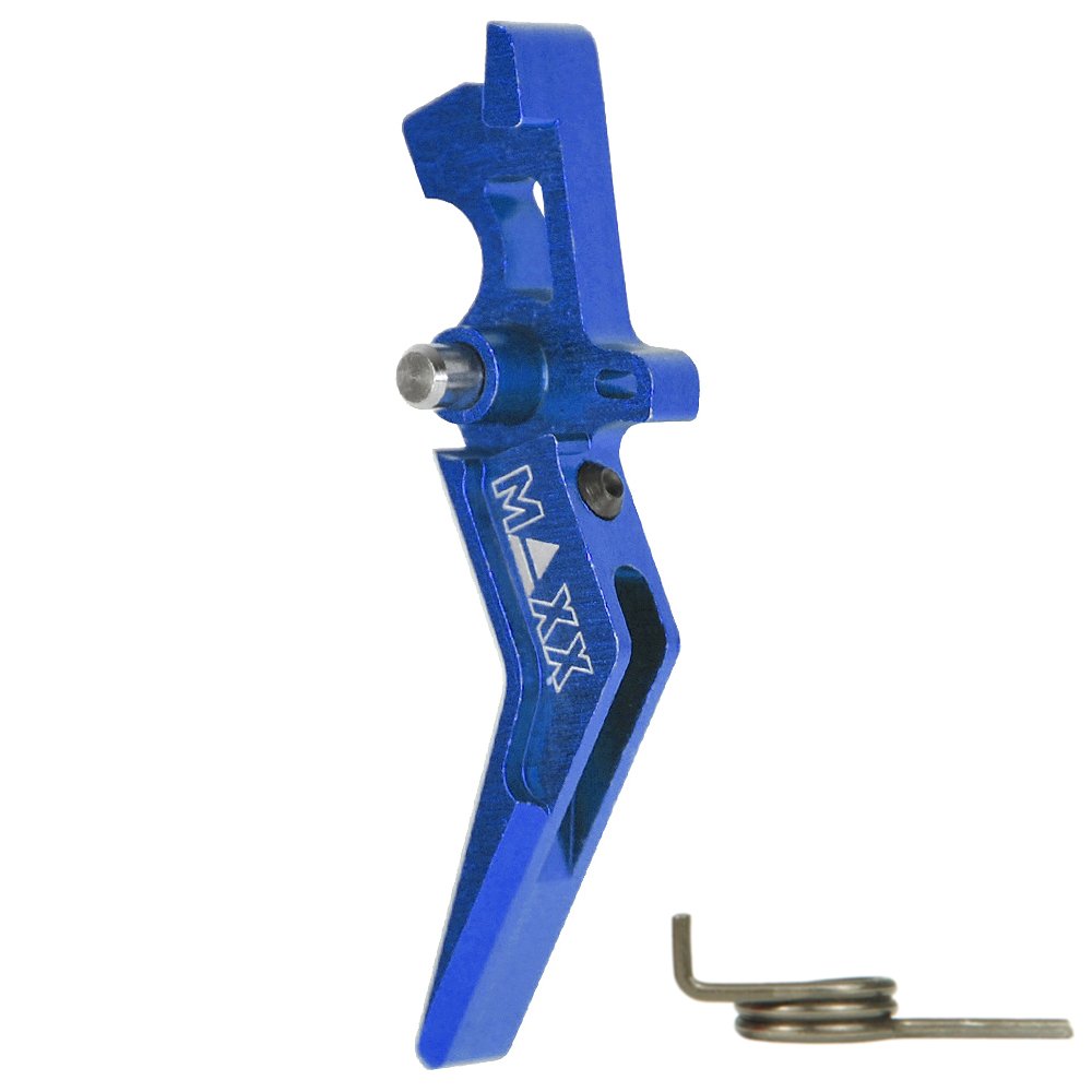CNC Aluminum Advanced Trigger (Style A) (Blue) for M16 AEG Series