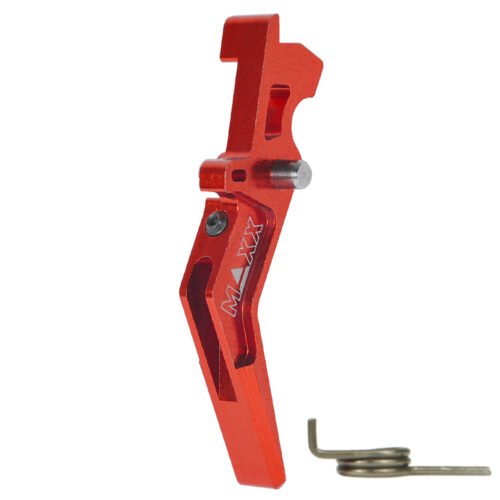 CNC Aluminum Advanced Trigger (Style A) (Red) for M16 AEG Series