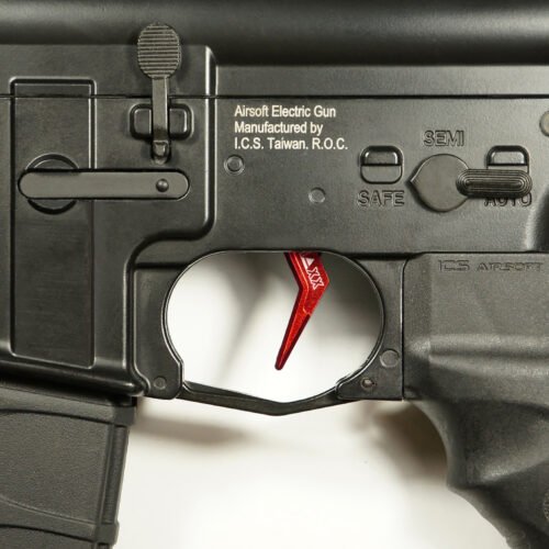 CNC Aluminum Advanced Trigger (Style A) (Red) for M16 AEG Series