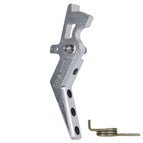 44911 CNC Aluminum Advanced Trigger (Style A) (Silver) for M16 AEG Series