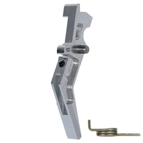 44912 CNC Aluminum Advanced Trigger (Style A) (Silver) for M16 AEG Series