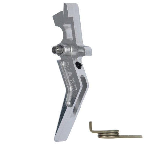 44913 CNC Aluminum Advanced Trigger (Style A) (Silver) for M16 AEG Series