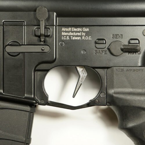 44914 CNC Aluminum Advanced Trigger (Style A) (Silver) for M16 AEG Series
