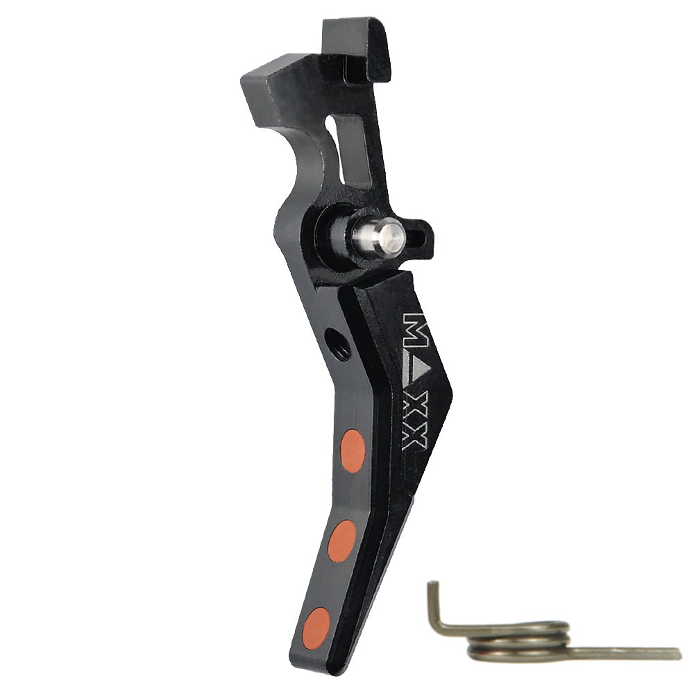 44920 CNC Aluminum Advanced Trigger (Style B) (Black) for M16 AEG Series