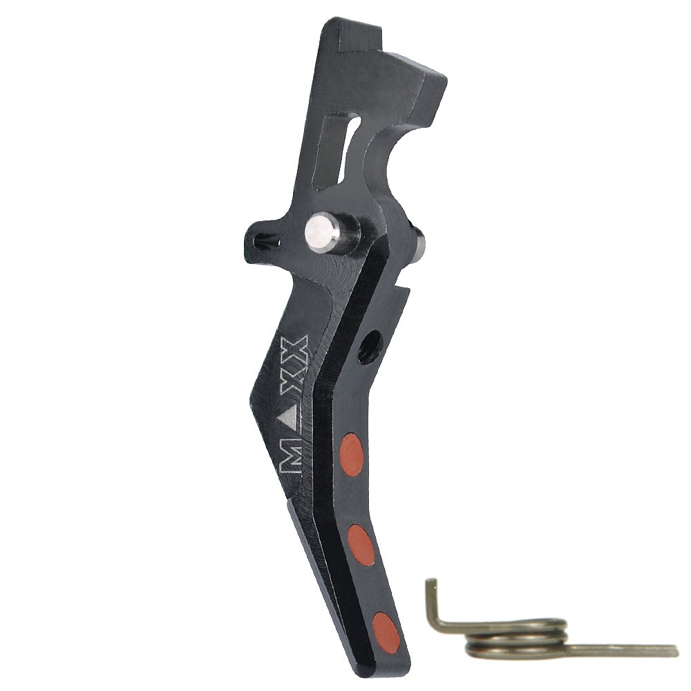 44921 CNC Aluminum Advanced Trigger (Style B) (Black) for M16 AEG Series